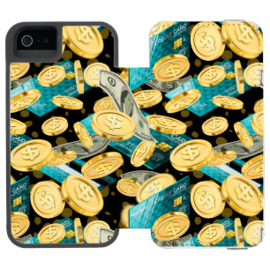 Coque-portefeuille iPhone 5 Incipio Watson™ Motif monétaire 2