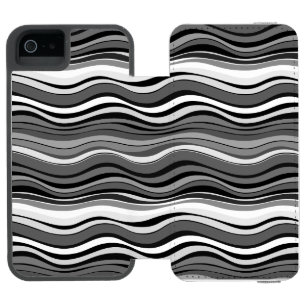 Coque-portefeuille iPhone 5 Incipio Watson™ Motif Ondulations Monochromes