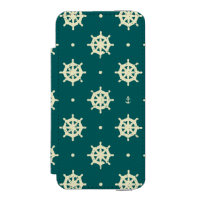 Motif vintage de roue de bateau