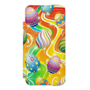 Coque-portefeuille iPhone 5 Incipio Watson™ Œufs de Pâques Motif Festif