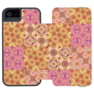 Coque-portefeuille iPhone 5 Incipio Watson™ Patchwork Géométrique Rétro