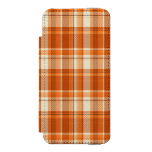Coque-portefeuille iPhone 5 Incipio Watson™ Plaid orange