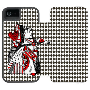 Coque-portefeuille iPhone 5 Incipio Watson™ Reine des Coeurs Alice au pays des merveilles