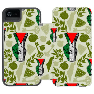 Coque-portefeuille iPhone 5 Incipio Watson™ Signe de Victoire Main Résistance Symbole Triangle