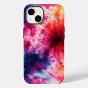 Coque Pour iPhone 14 Abstrait Retro Tie Dye Motif iPhone / coque ipad