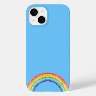 Coque Pour iPhone 14 Arc en ciel et ciel bleu Coque-Mate coque iphone