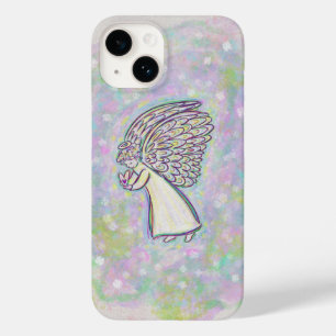 Coque Pour iPhone 14 Blanc Guardian Angel Art coque iphone personnalisé