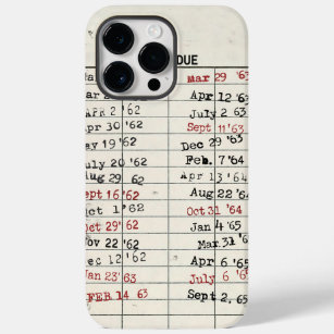 Coque Pour Pour iPhone 14 Pro Max Carte de bibliothèque vintage