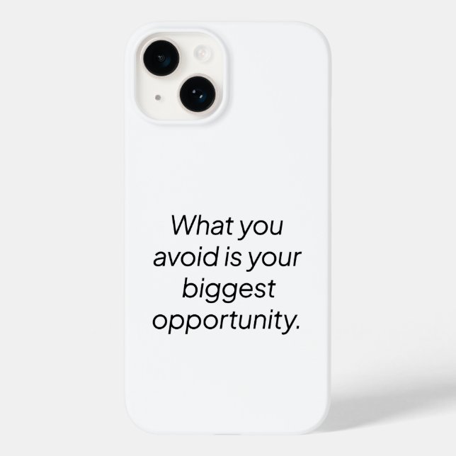 Coque Pour iPhone 14 Ce que vous évitez de coque iphone (Verso)