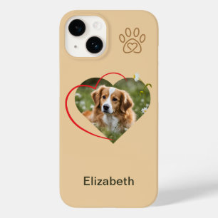 Coque Pour iPhone 14 Chien de coeur iPhone / coque ipad
