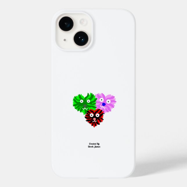 Coque Pour iPhone 14 Coeur Fuzzies Apple iPhone 14 Coque (Verso)