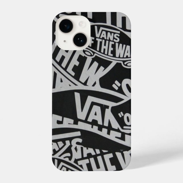Coque Pour iPhone 14 Coque iPhone 14 en Silicone Souple Antichoc vans (Verso)