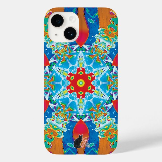 Coque Pour iPhone 14 Coque iphone de Diatome Kaleidoscope (Verso)