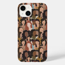 Coque iphone de la grille de la diversité des femm