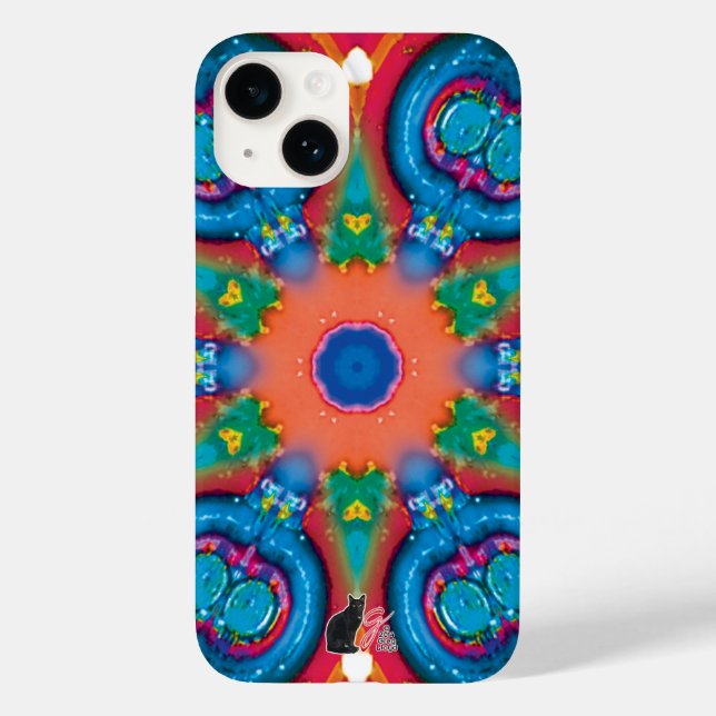 Coque Pour iPhone 14 Coque iphone du kaléidoscope d'allumage (Verso)