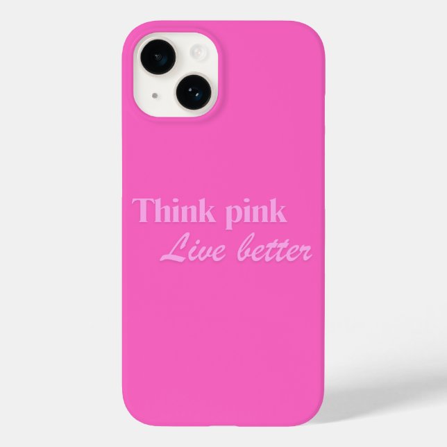 Coque Pour iPhone 14 Coque iphone rose (Verso)