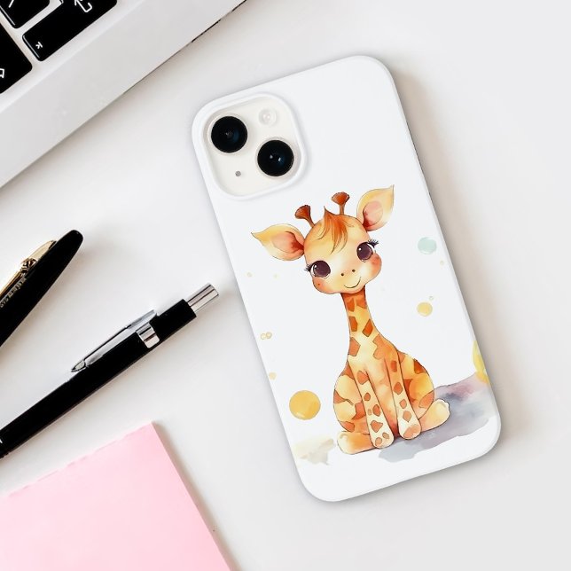 Coque Pour iPhone 14 Cute Baby Giraffe iPhone 14 Coque (Créateur téléchargé)