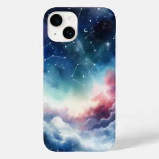 Coque Pour iPhone 14 Dreamlike Watercolor Night Sky iPhone 14 Coque