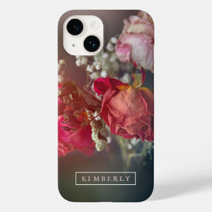 Coque Pour iPhone 14 Élégant coque iphone personnalisé Fleurs roses