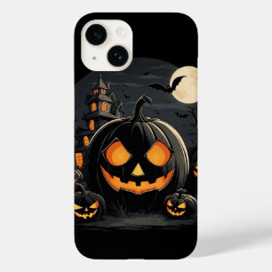Coque Pour iPhone 14 Halloween citrouille noir iPhone / coque ipad