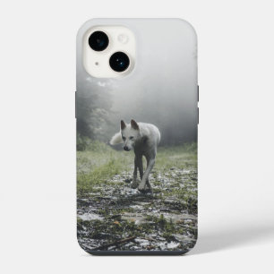 Coque pour iPhone 14 Husky sibérien blanc