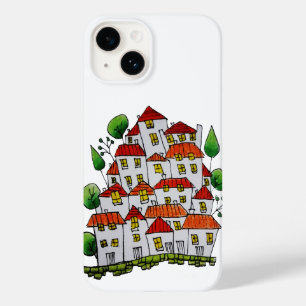 Coque Pour iPhone 14 iPhone 14 coque (Doodle - dessiné à la main)