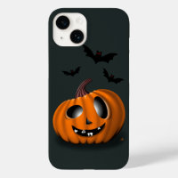 Iphone 14 Halloween coque avec citrouille drôle