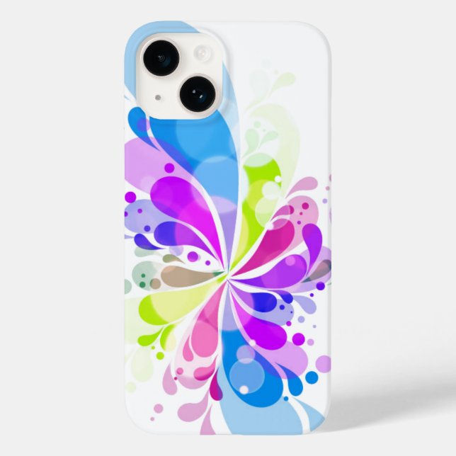 Coque Pour iPhone 14 iPhone 14 Splash couleur Coque (Verso)