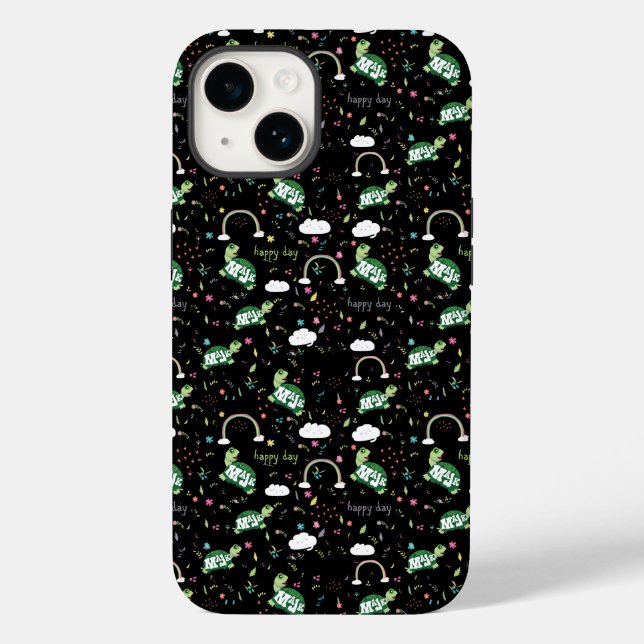 Coque Pour iPhone 14 iPhone / coque ipad MaJk Turtle motif "Joyeux Jour (Verso)