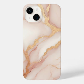 Coque Pour iPhone 14 Marbre rose vif iPhone 14 Coque avec veines or