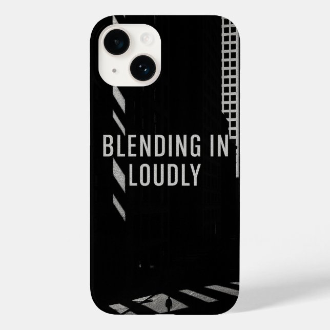 Coque Pour iPhone 14 Monochrome Urban Shadow Play coque iphone Blair (Verso)