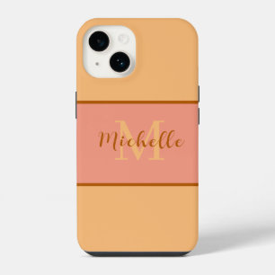 Coque Pour iPhone 14 Monogramme Coque-Mate iPhone 14 coque