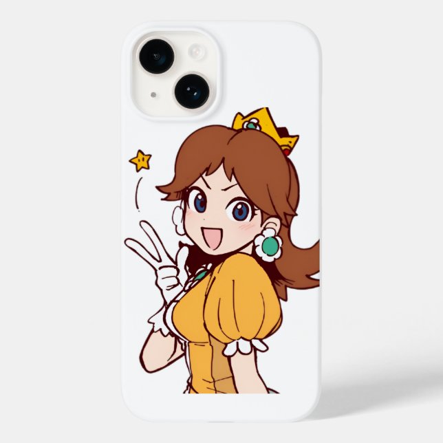Coque Pour iPhone 14 Nintendo Princess coque iphone - Design & Protecti (Verso)