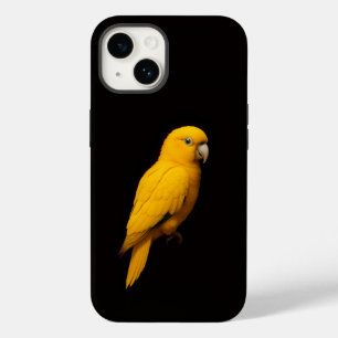 Coque Pour iPhone 14 Perruche dorée Black 4 Luxe Coque iPhone 14 Case-M