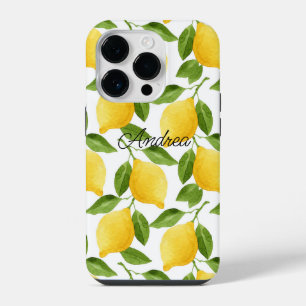 Coque Pour iPhone 14 Plus Coque iphone citrons monogrammé