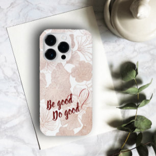 Coque Pour iPhone 14 Plus Fleur et Amour Coque iphone Do Good Be Good Theme