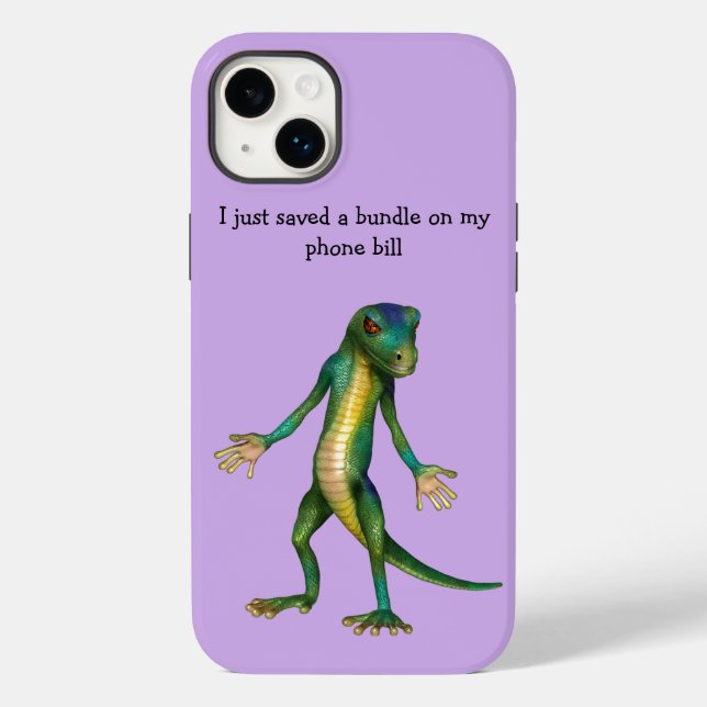 Coque Pour iPhone 14 Plus Funny Lizard Art coque iphone iPhone 14 Plus Coque (Verso)