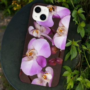 Coque Pour iPhone 14 Plus Tropical Floral Purple and White Orchids Photo