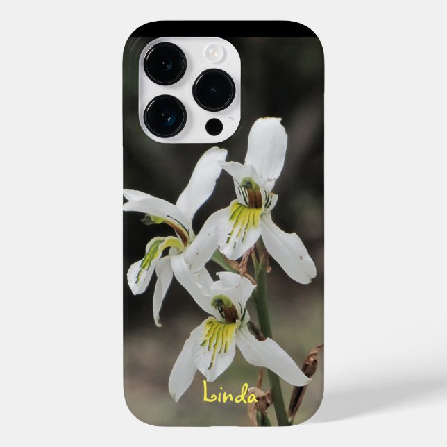 Coque Pour iPhone 14 Pro Apple iPhone 14 PRO Coque Orchidée blanche (Verso)