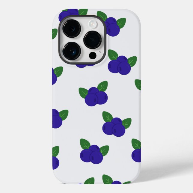 Coque Pour iPhone 14 Pro Bountiful Blueberries coque iphone (Verso)