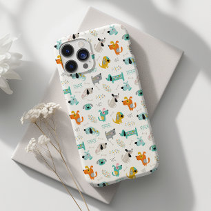 Coque Pour iPhone 14 Pro Cartoon mignon Quirky Chien Jouant iPhone / coque 