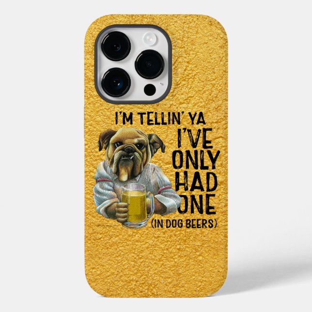 Coque Pour iPhone 14 Pro Coque de bières de chien-Mate coque iphone (Verso)
