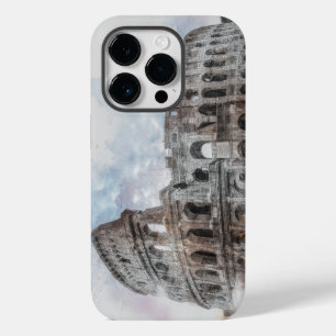 Coque Pour iPhone 14 Pro Coque iphone du Colisée de Rome - Art Vintage voya
