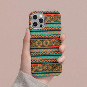 Coque Pour iPhone 14 Pro Coque iphone géométrique tribal coloré - Boho Chic