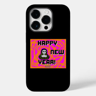 Coque Pour iPhone 14 Pro Gris Nouvel An Souhaite Apple iPhone 14 Pro Coque