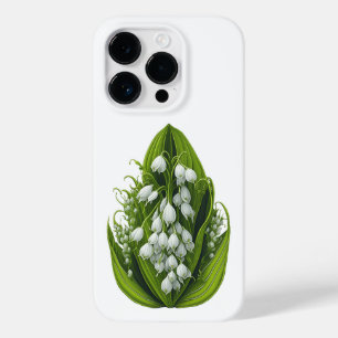 Coque Pour iPhone 14 Pro Peinture de Lillies de la Vallée - coque iphone