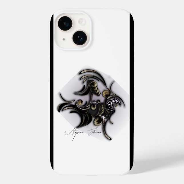 Coque Pour iPhone 14 "Utopian Flower", Coque Apple iPhone 14 (Verso)