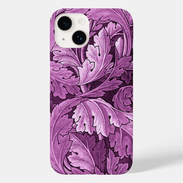Coque Pour iPhone 14 William Morris Acanthus Coque iphone Motif (Verso)