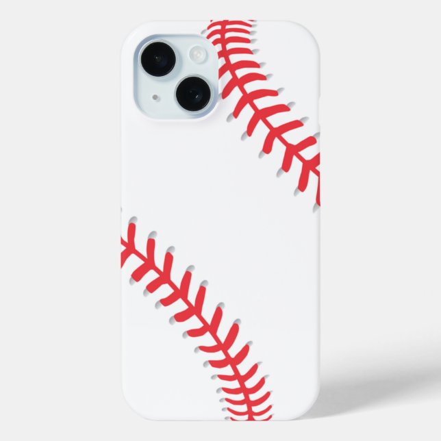 Coque Pour iPhone 15 Baseball - iPhone 15 Coque (Verso)