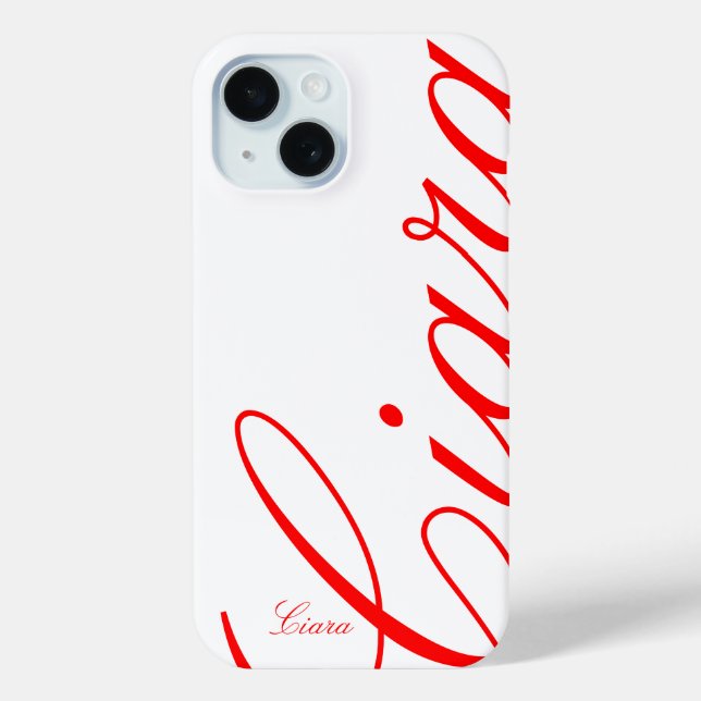 Coque Pour iPhone 15 Ciara - beau coque iphone - customisez-le - (Verso)